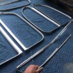 1939 Chevy 2 door sedan chrome garnish moldings.