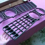 1971 Ford Torino Fairlane grilles, LH & RH, NOS! headlight bezels grille
